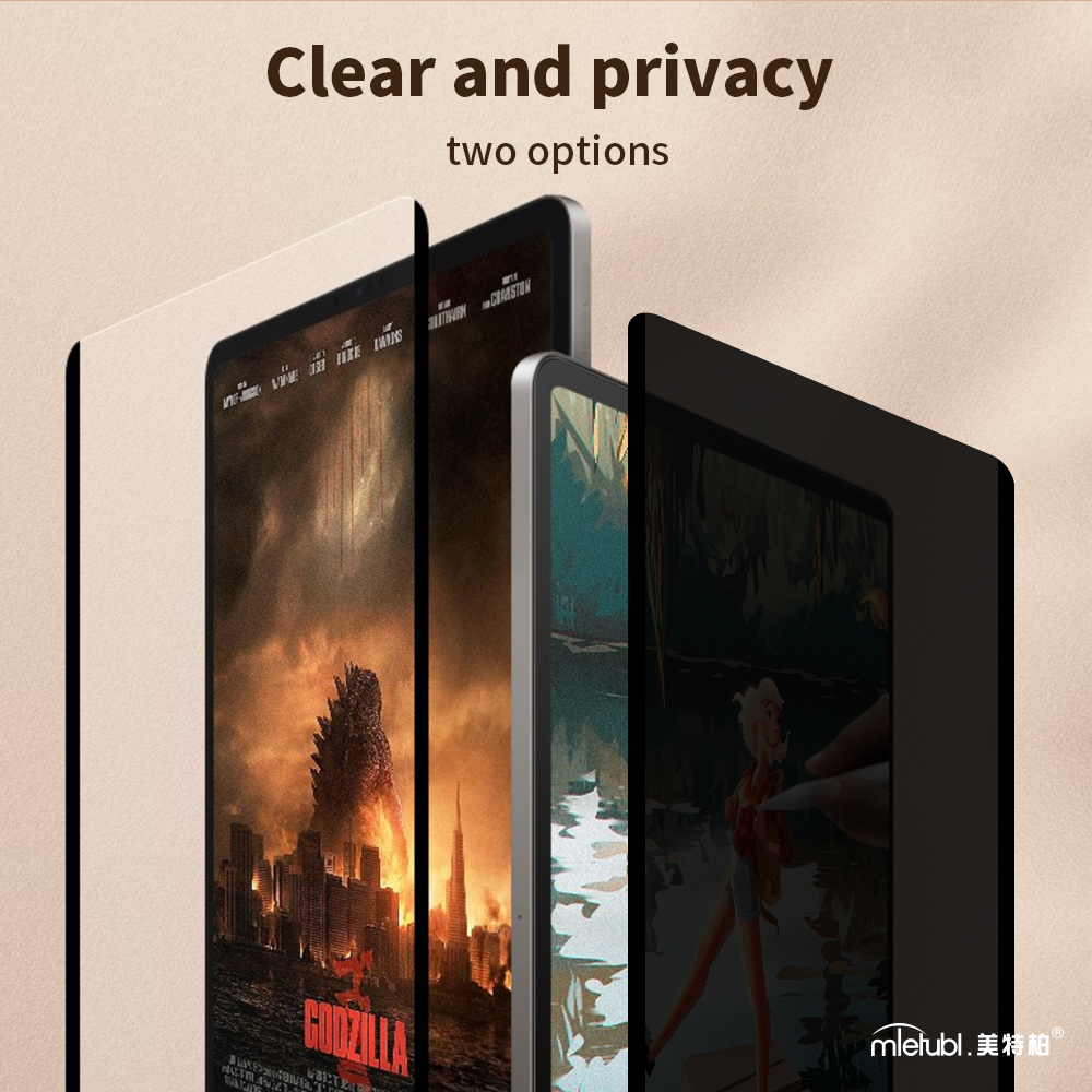 Clear paper like screen protector