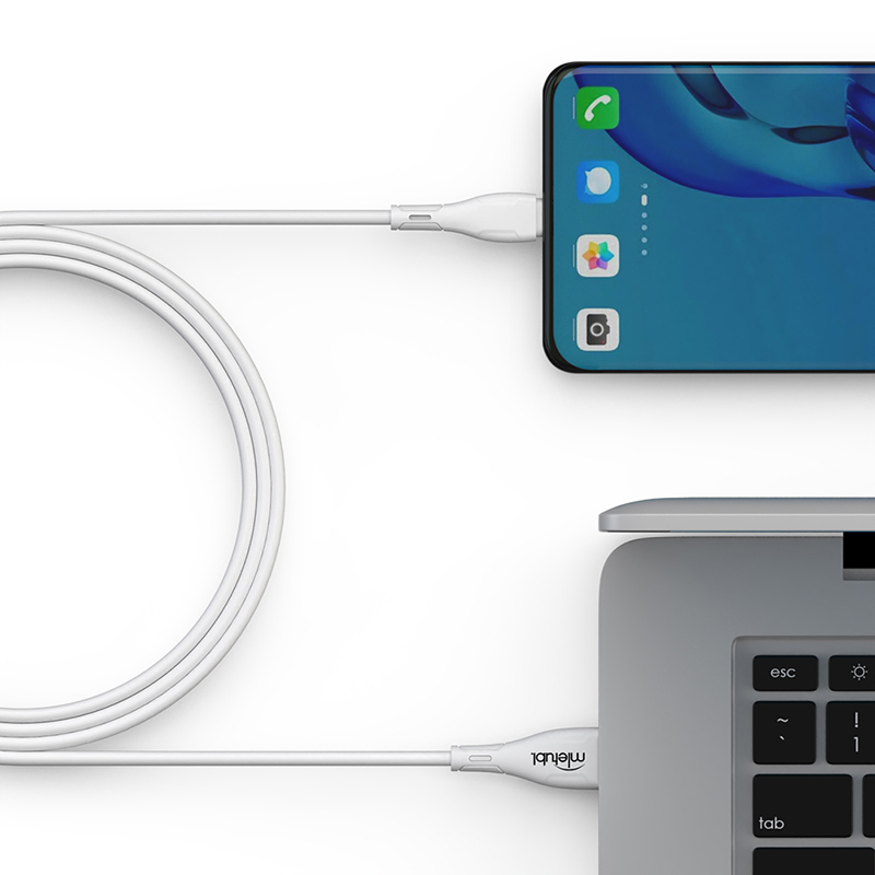 2.4A soft rubber data cable for Android phone