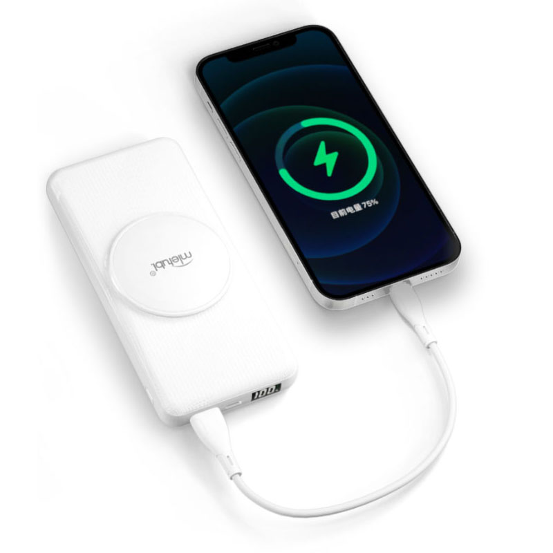 10,000 mAh wireless fast charging power bank with digital display