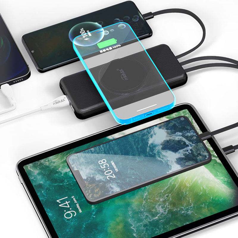 10,000 mAh wireless fast charging power bank with digital display