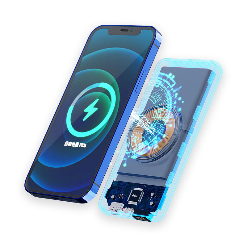 10,000 mAh wireless fast charging power bank with digital display