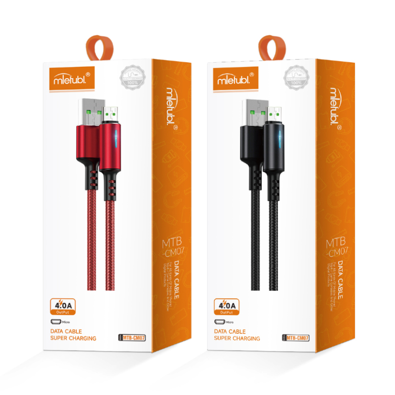 4.0A charging cable for Android with light indicator