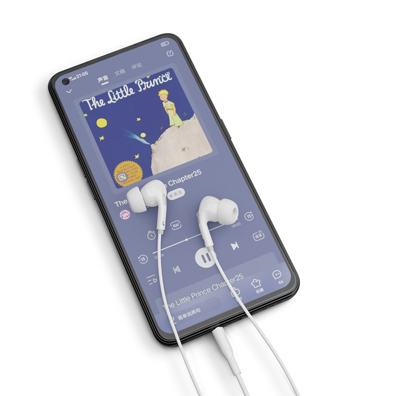 3.5 mm Wired control earphones with mic