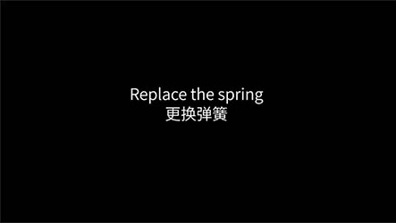 MTB-CUT M188 Screen protector machine - Replace the spring