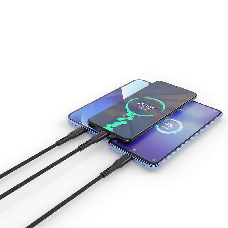 Mietubl 3 in 1 braided fast charging cable
