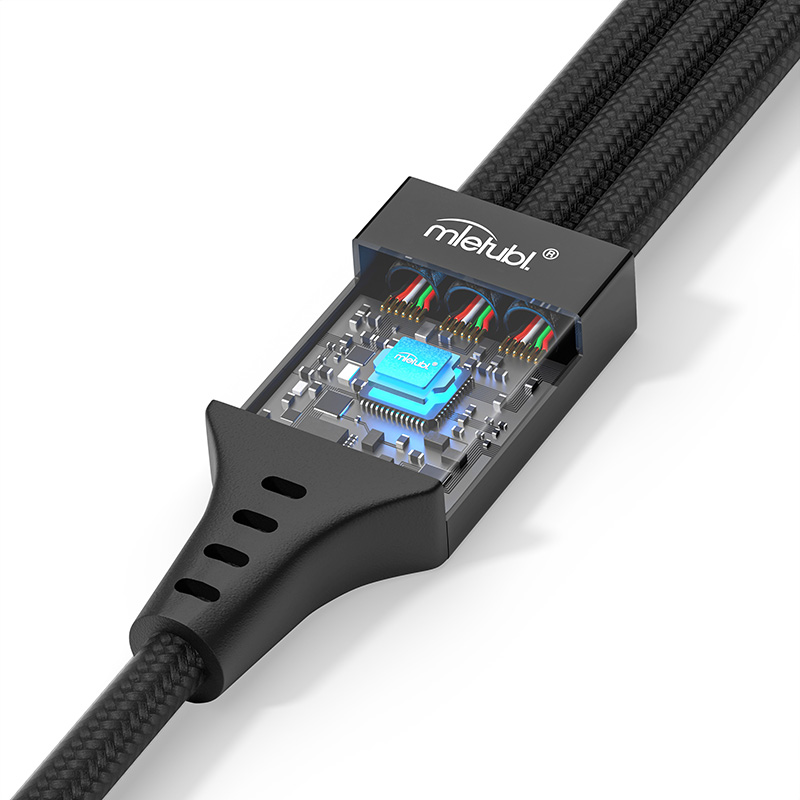 Mietubl 3 in 1 braided fast charging cable