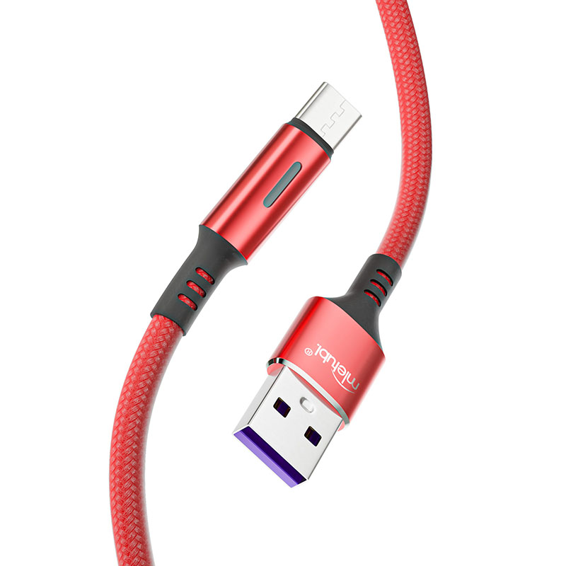 5A TYPE-C braided charging cable with indicator light