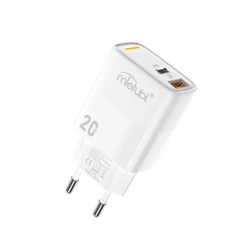 USB+Type-C PD20W wall charger