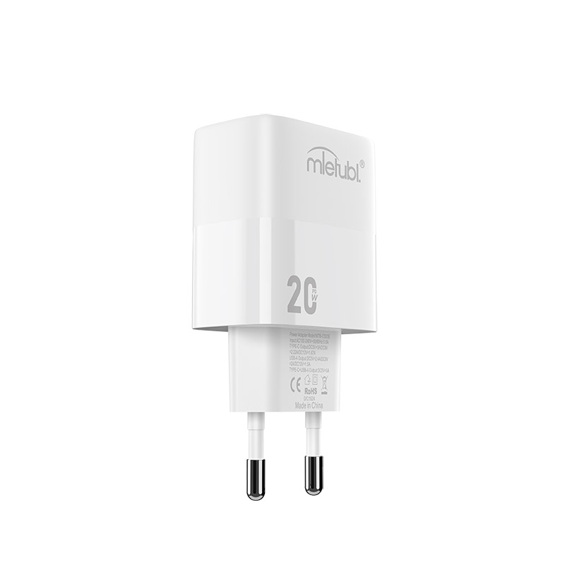 USB+Type-C PD20W wall charger