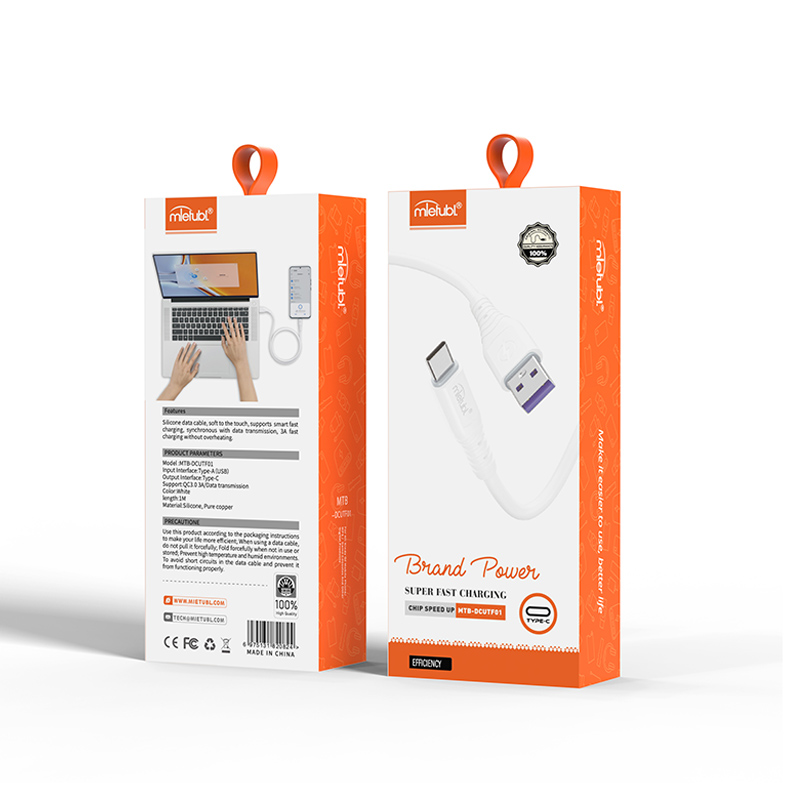 OD 5.0 silicone cellphone charging cable