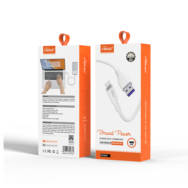 OD 5.0 silicone cellphone charging cable
