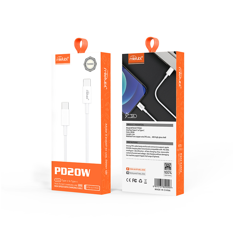 PD20W TYPE C-Lightning fast charging data cable