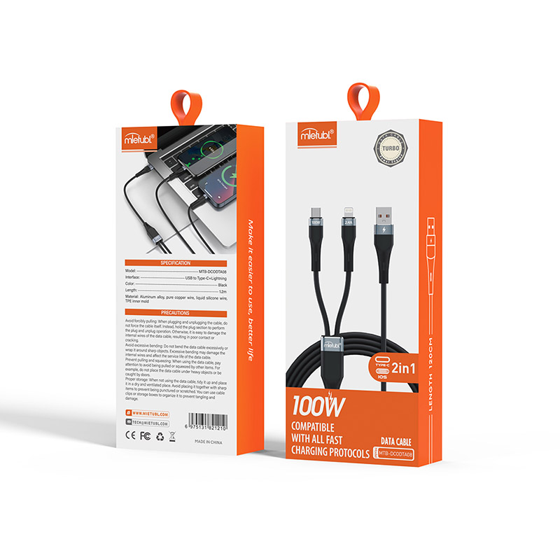 Type-C & Lightning 2-in-1 charging cable