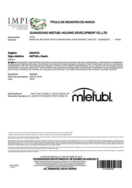 Mietubl trademark in Mexico