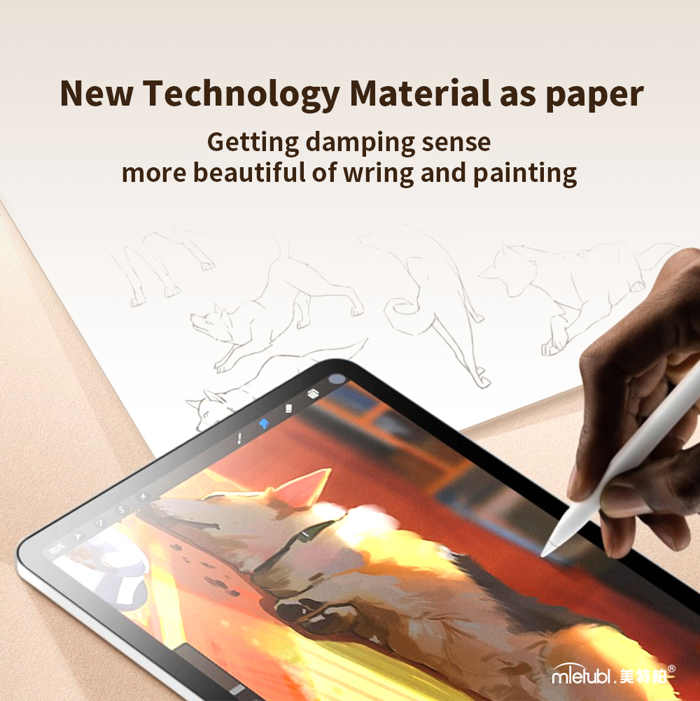 Paper like screen protector