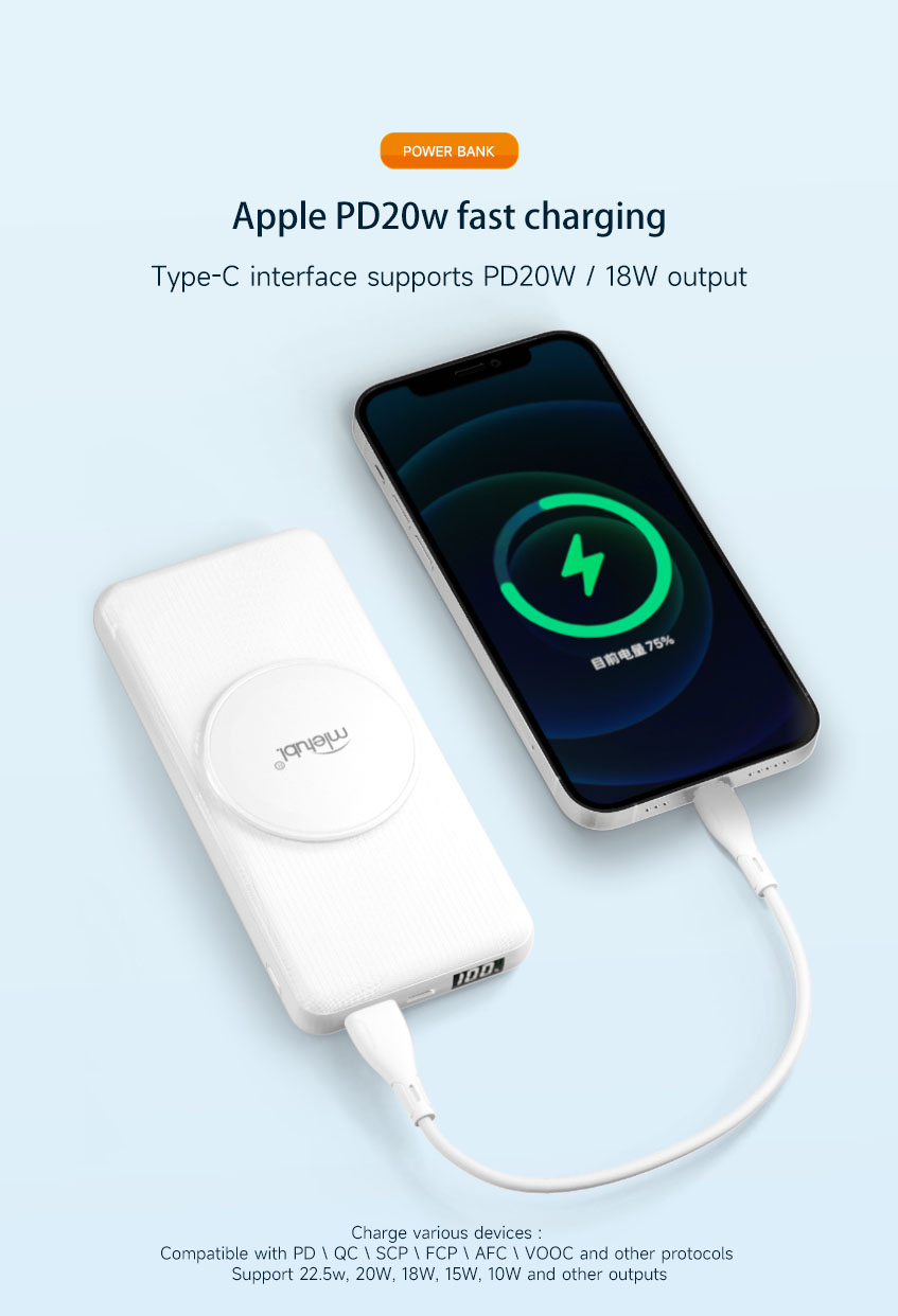 PD20 fast charging power bank