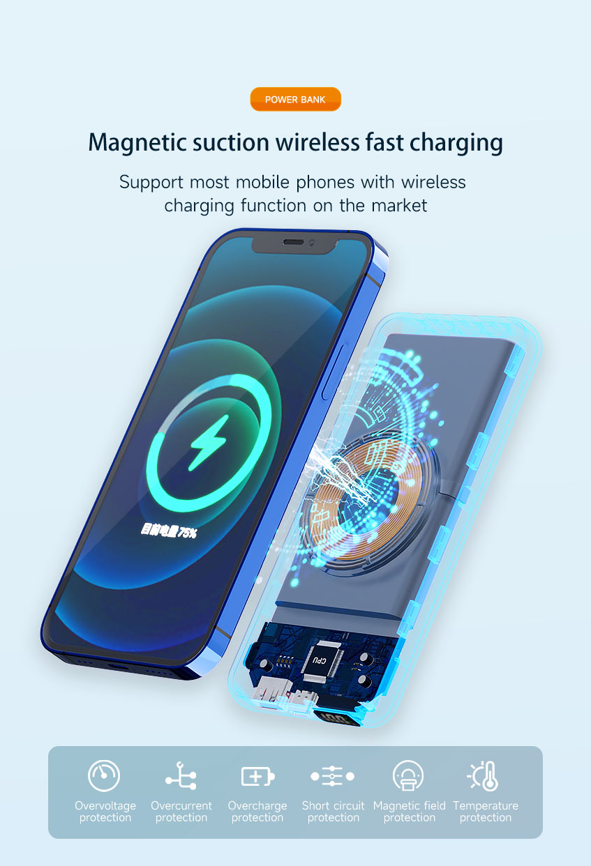 Wireless fast charging power bank