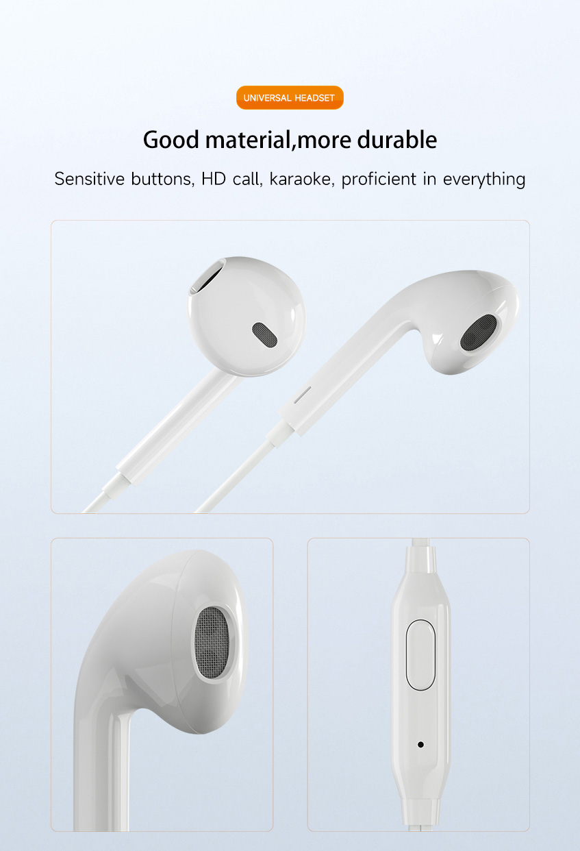 Wired earphones with mic