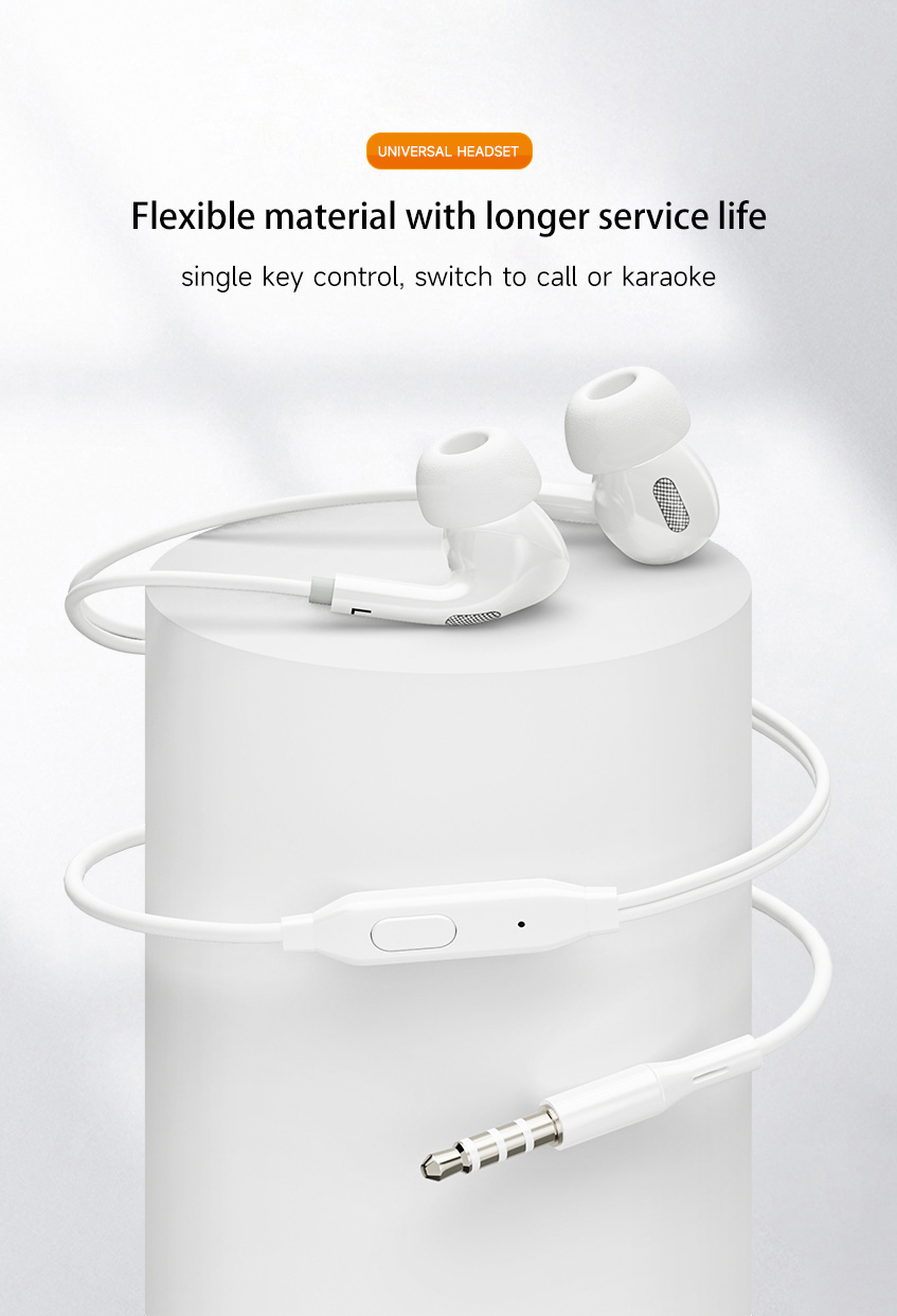 Wired control earphones with mic