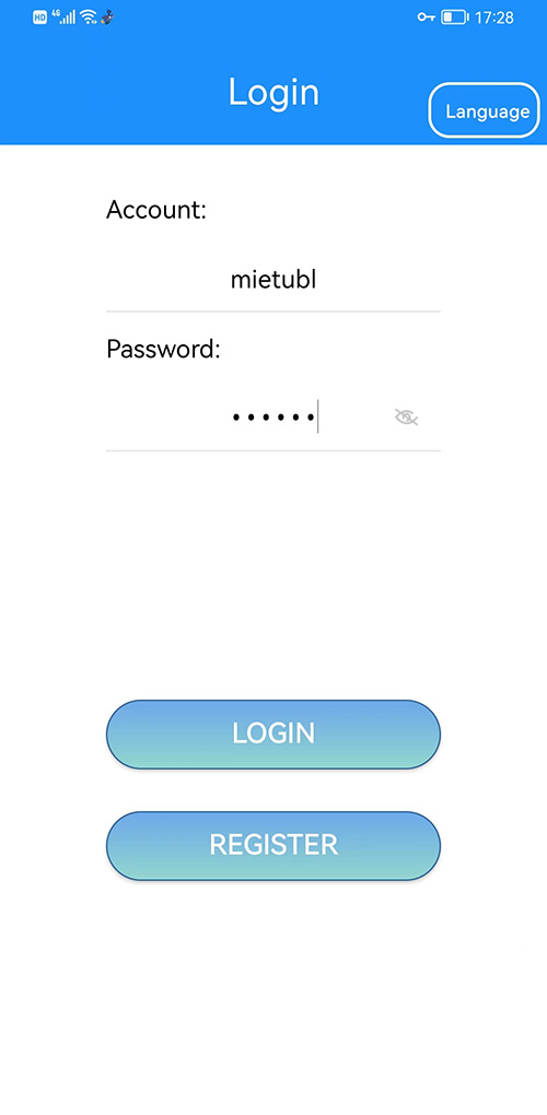 APP interface