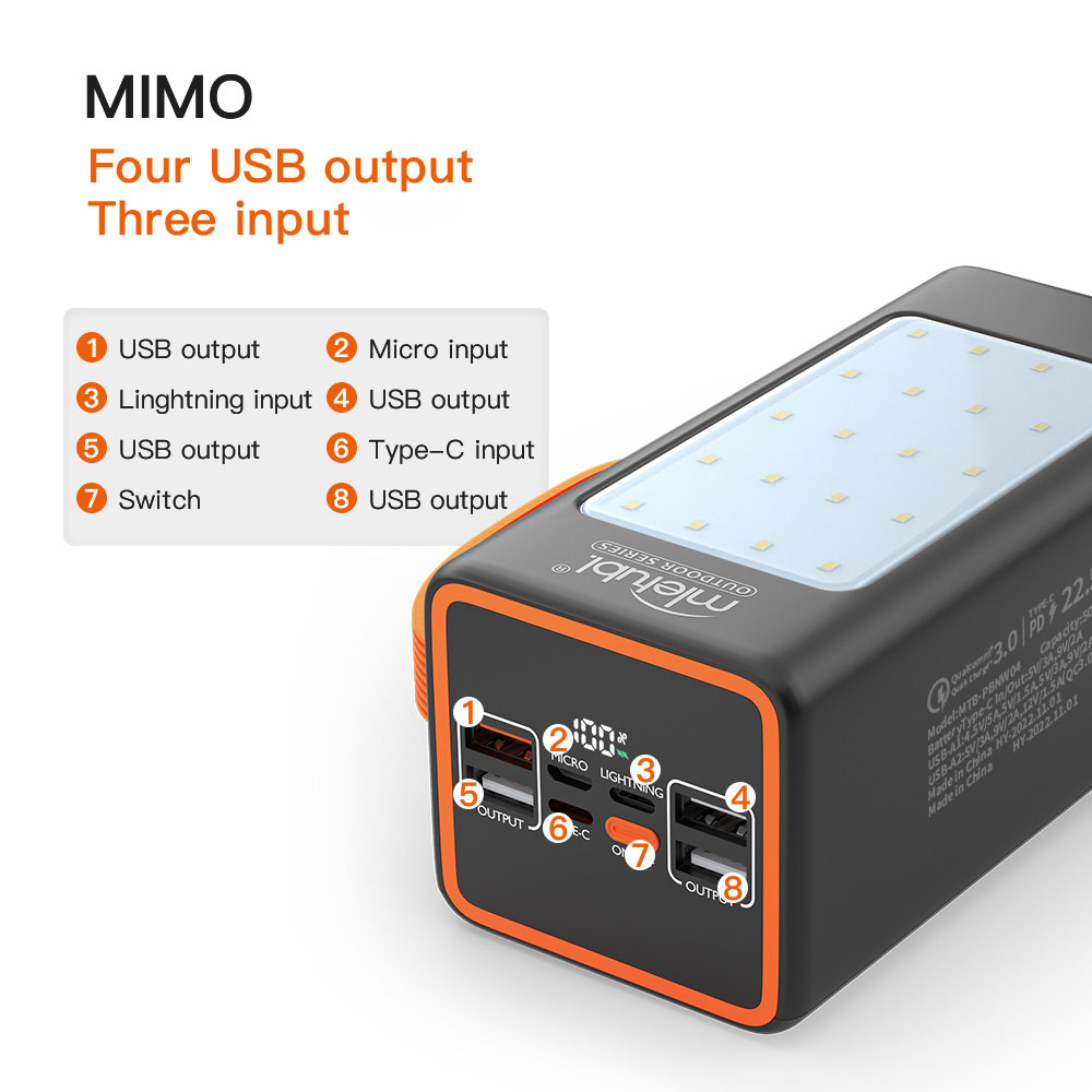Multiple charging ports