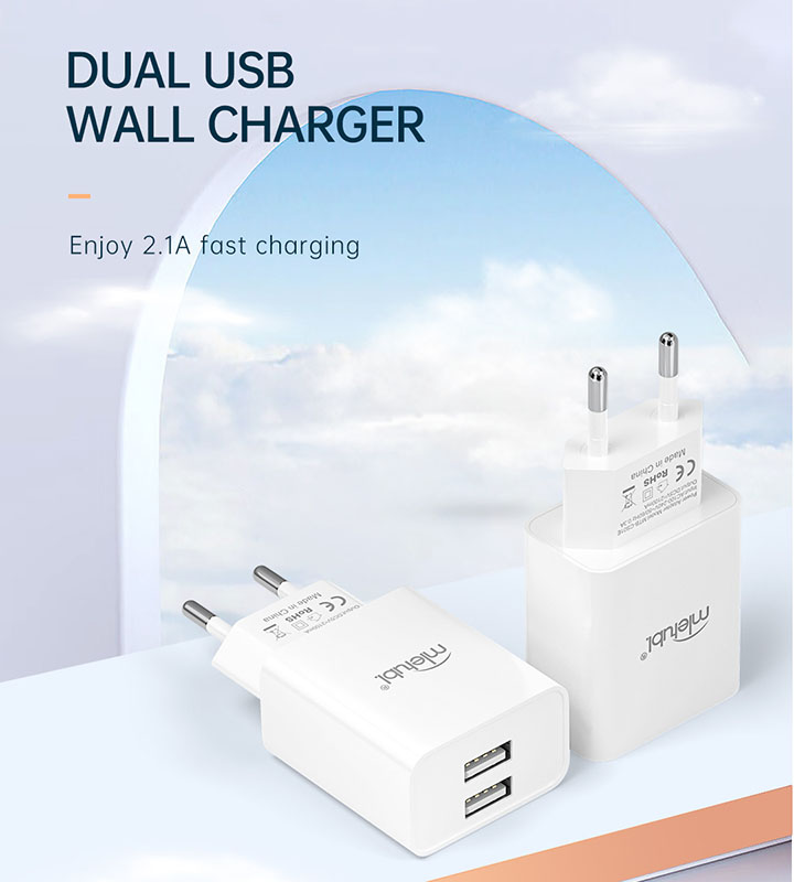 MTB-CS01 2.1A dual USB wall charger
