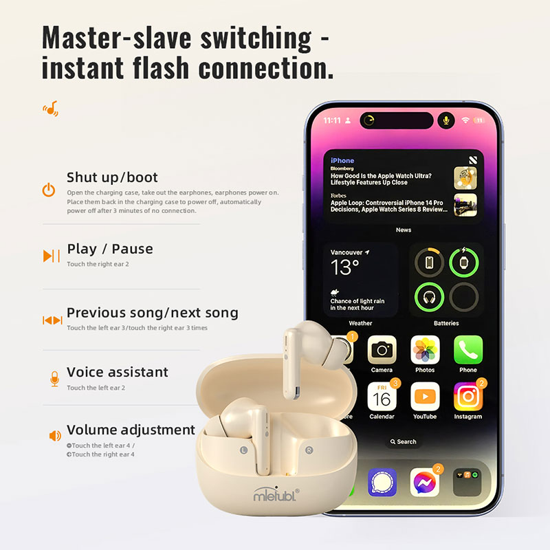 Bluetooth 5.3 Noise Canceling Earbuds