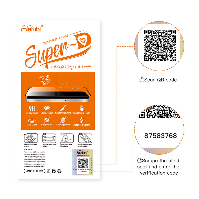 Mietubl anti-counterfeiting code