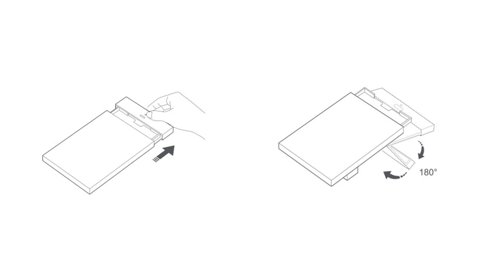 Insert paper box to the printer