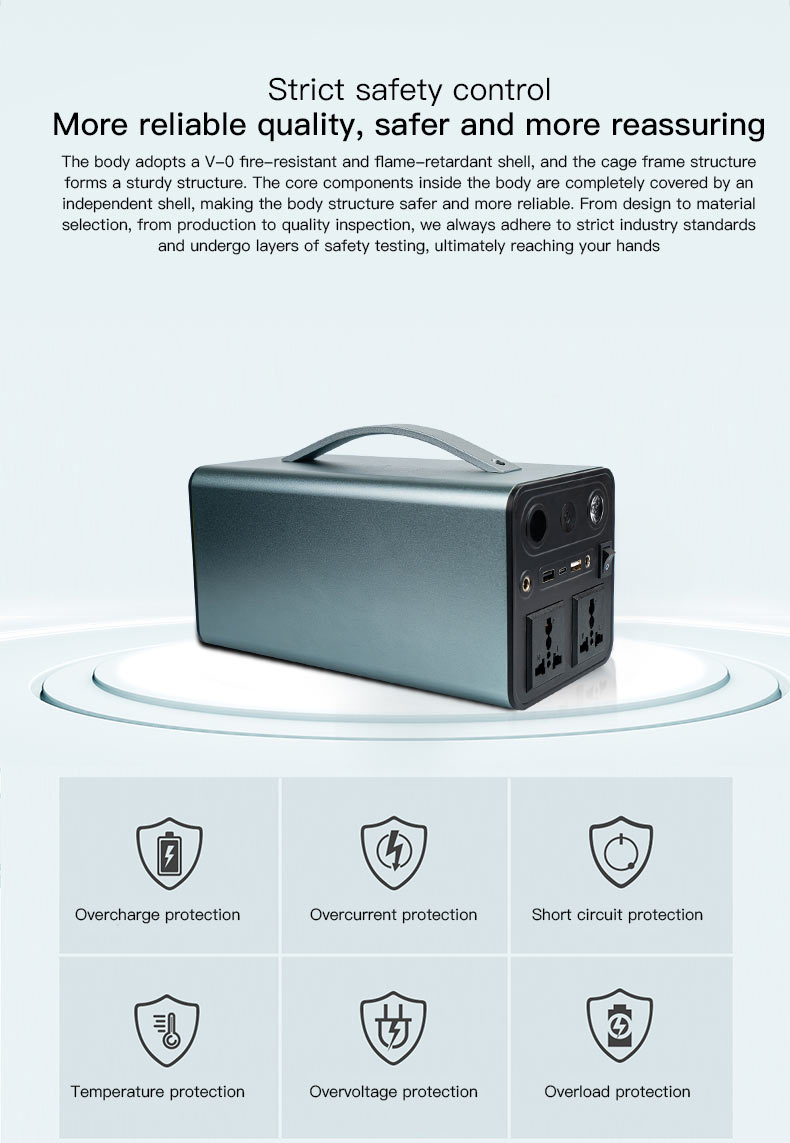 Long-lasting outdoor power supply