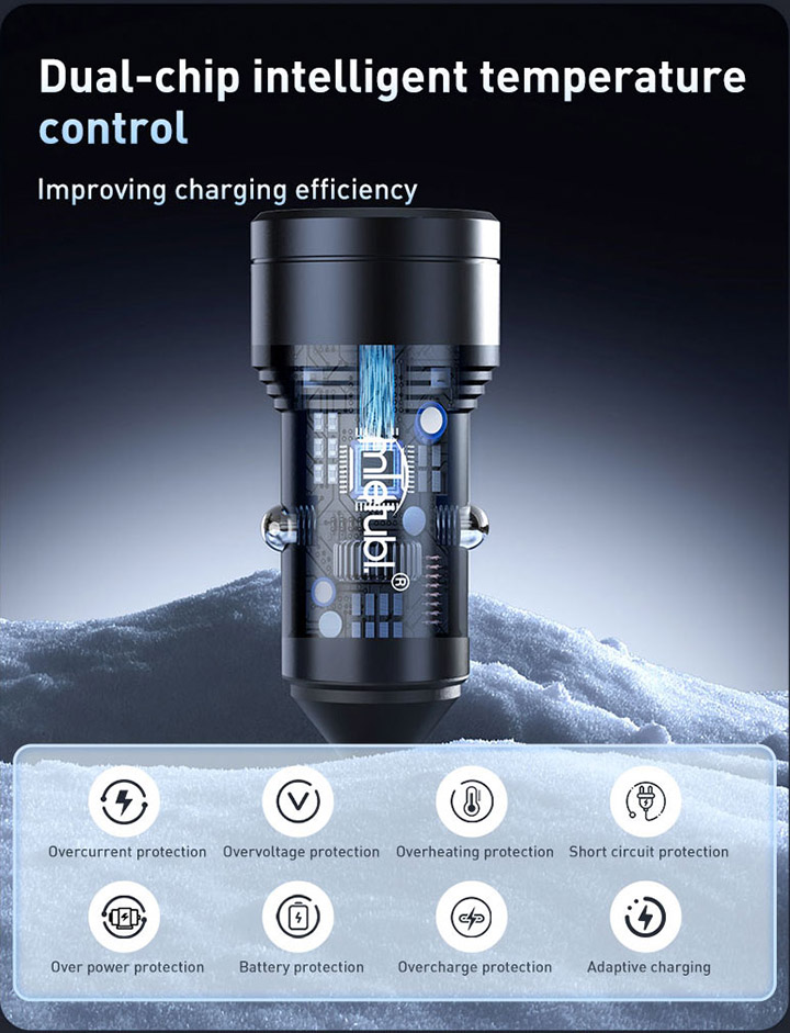 Dual port car charger
