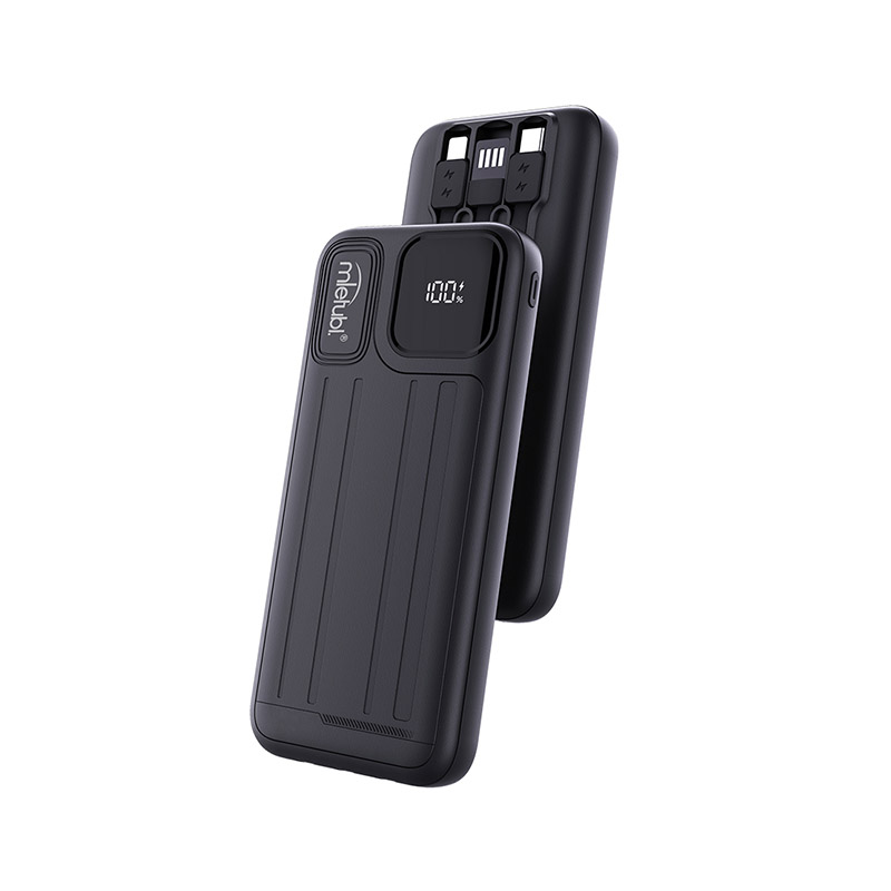 The power bank comes with LCD display