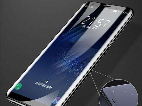 Curved edge screen